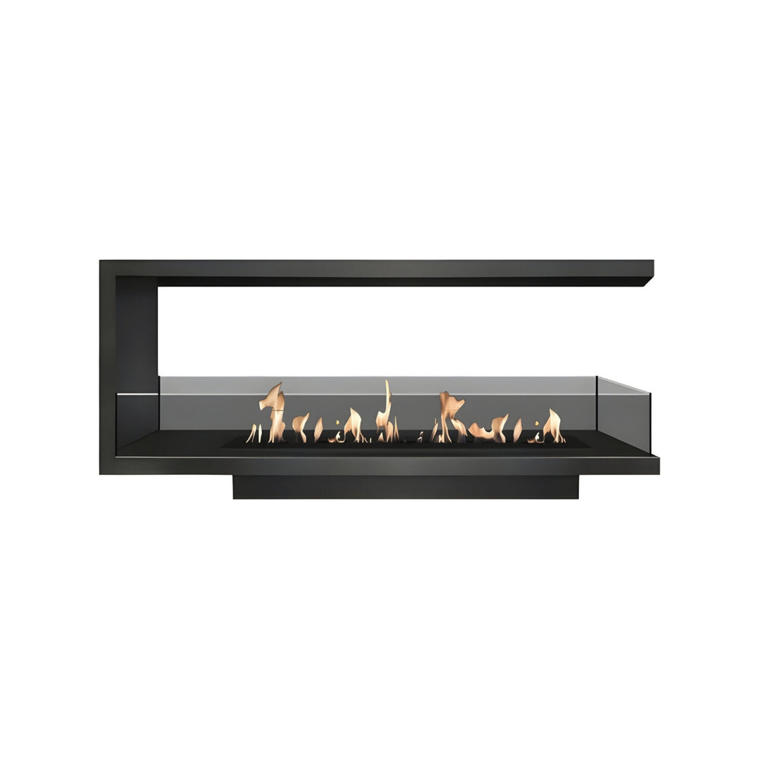 Dreiseitiger Bioethanol Einbaukamin U - SAINT 130