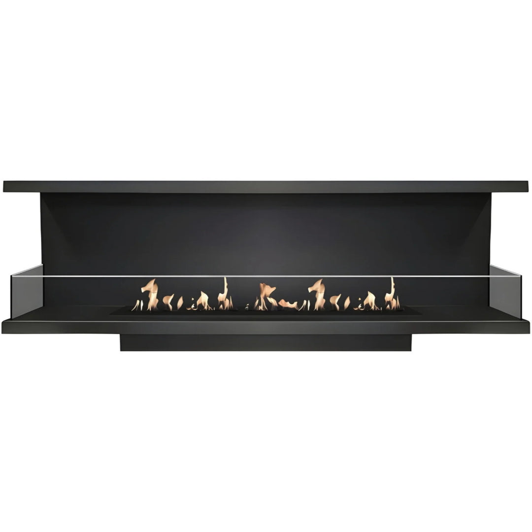 Dreiseitiger Bioethanol Einbaukamin C - MATE 200