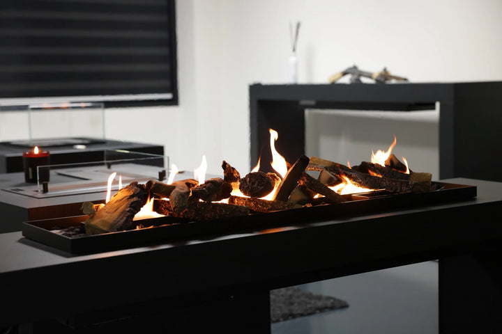 Bioethanol SmartFire Fernbedienung - PRIME A6 80cm mit Deko