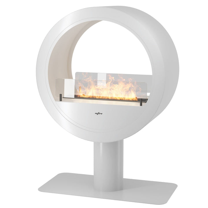 bioethanol-standkamin-ethanolkamin-boden-incycle-2side-infire-weiss-mit-glas-mit-flammen