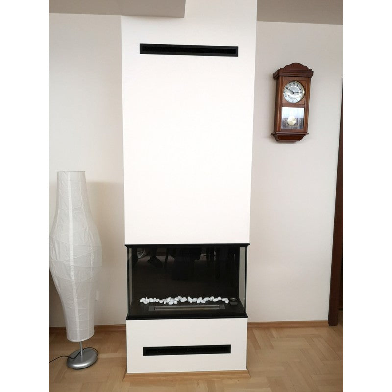 Dreiseitiger Bioethanol Einbaukamin - Reigen 60