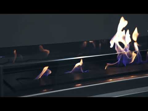 Zweiseitiger Bioethanol Einbaukamin Raumteiler - FAME 80
