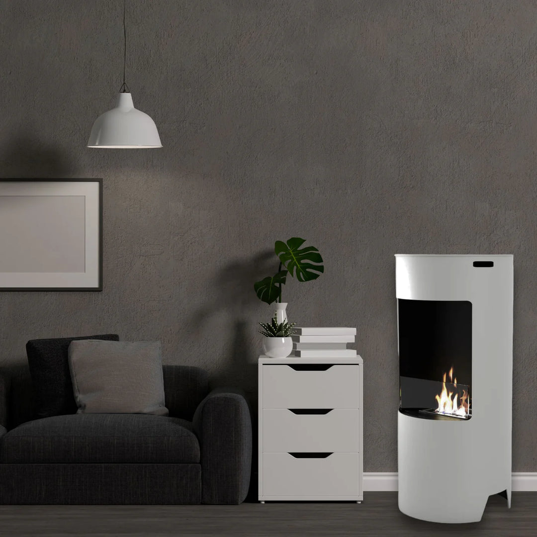 Bioethanol Standkamin - LECCO Weiss