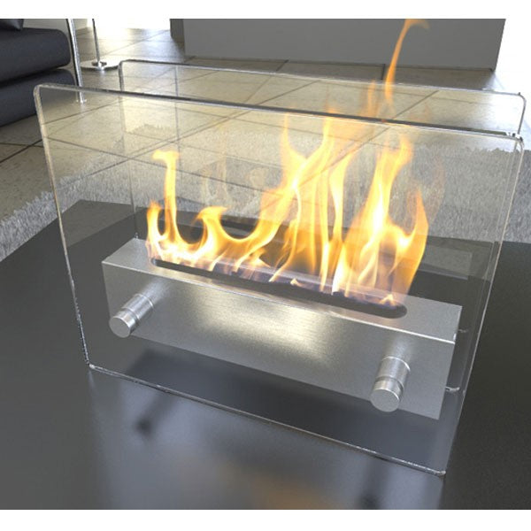 bioethanol-tischkamin-ethanol-tischfeuer-oxy-edelstahl-mit-glas-mit-flammen-auf-schwarzen-tisch-in-wohnzimmer