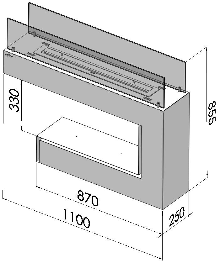 Bioethanol Standkamin - Spectrum